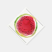 Summer Watercolor Watermelon Serviette (Ecke)