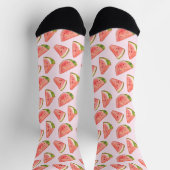 Summer Watercolor Watermelon Socken (Oben)
