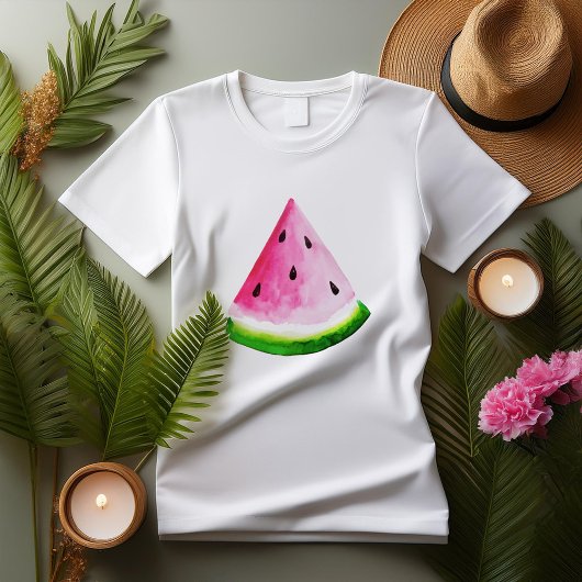 Summer Watercolor Watermelon T-Shirt