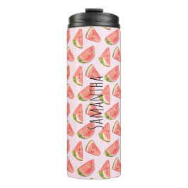 Summer Watercolor Watermelon Thermosbecher