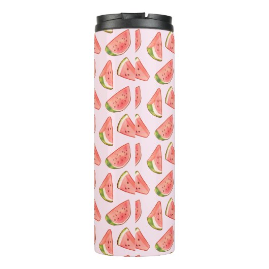 Summer Watercolor Watermelon Thermosbecher (Rückseite)