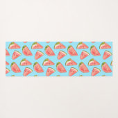 Summer Watercolor Watermelon Yogamatte (Rückseite (Horizontal))