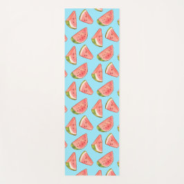 Summer Watercolor Watermelon Yogamatte