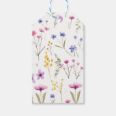 Summer Watercolor-Wildblumen Geschenkanhänger (Vorderseite)