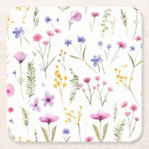 Summer Watercolor-Wildblumen