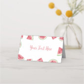 Summer Watermelon Birthday Platzkarte (Rückseite)