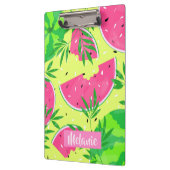Summer Watermelon Branches Tropical Personalisiert Klemmbrett (Links)