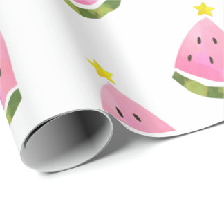 Summer Watermelon Christmas Xmas Tree Wrapping Geschenkpapier