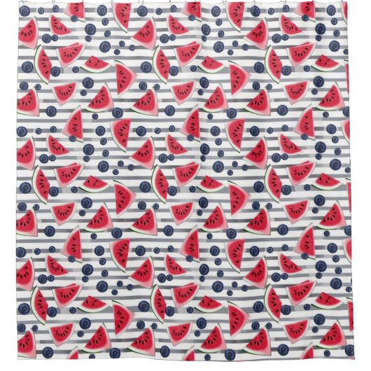 Summer Watermelon Duschvorhang (Vorderseite)