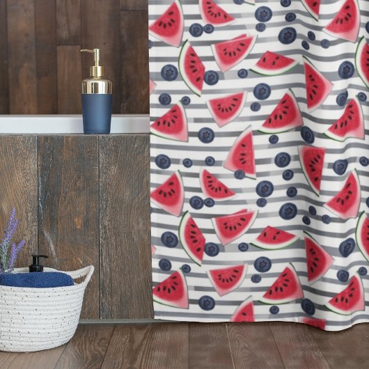 Summer Watermelon Duschvorhang