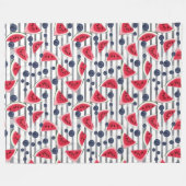 Summer Watermelon Fleecedecke (Vorderseite (Horizontal))