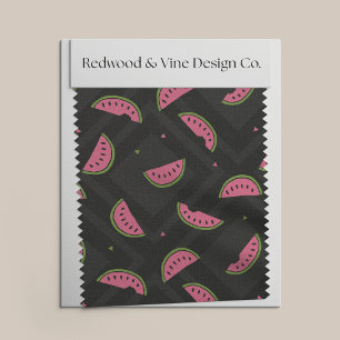 Summer Watermelon Gemustert Stoff