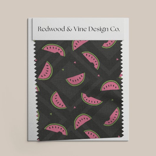 Summer Watermelon Gemustert Stoff