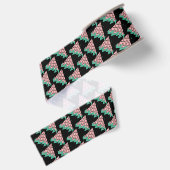 Summer Watermelon Geometrische Formen Frucht Ripsband (Rückseite)