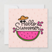 Summer Watermelon Grußkarte (Vorderseite)
