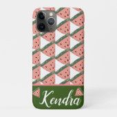 Summer Watermelon Illustration Muster Monogramm Case-Mate iPhone Hülle (Rückseite)