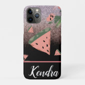 Summer Watermelon Illustration Pattern Sparkle Case-Mate iPhone Hülle (Rückseite)