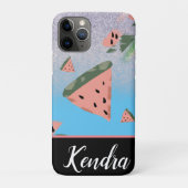 Summer Watermelon Illustration Pattern Sparkle Case-Mate iPhone Hülle (Rückseite)