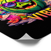 Summer Watermelon Jack-o-lantern Summerween Vibes Poster (Ecke)