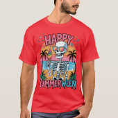Summer Watermelon Jackolantern Happy Summerween Sk T-Shirt (Vorderseite)
