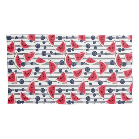 Summer Watermelon Kissenbezug (Rückseite-Rechts)