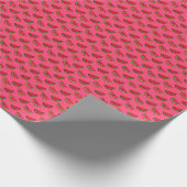 Summer Watermelon on Pink Pattern Geschenkpapier (Ecke)
