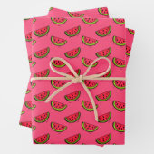 Summer Watermelon on Pink Pattern Geschenkpapier Set (Beispiel)