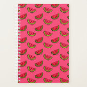 Summer Watermelon on Pink Pattern Planer (Vorderseite)