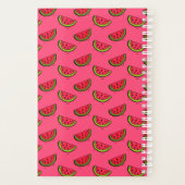 Summer Watermelon on Pink Pattern Planer (Rückseite)