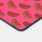 Summer Watermelon on Pink Pattern Schreibtischunterlage (Ecke)