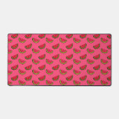 Summer Watermelon on Pink Pattern Schreibtischunterlage (Vorderseite)