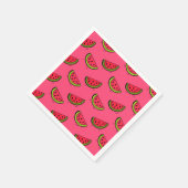 Summer Watermelon on Pink Pattern Serviette (Ecke)