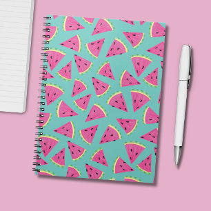 Summer Watermelon Pattern Notizblock