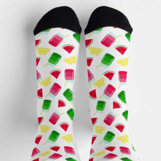 Summer Watermelon Pattern Socks Socken (Oben)