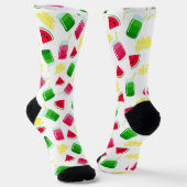 Summer Watermelon Pattern Socks Socken (Gewinkelt)