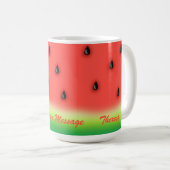 Summer Watermelon Personalisiert Kaffeetasse (VorderseiteRechts)