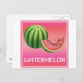 Summer Watermelon Postkarte (Vorne/Hinten)