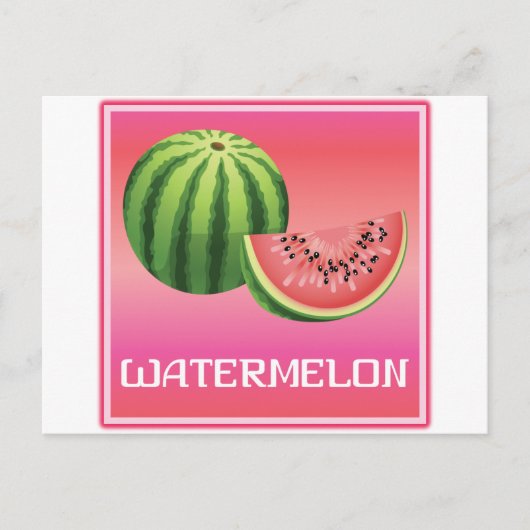 Summer Watermelon Postkarte (Vorderseite)