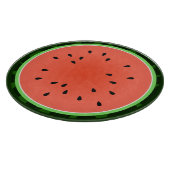 Summer Watermelon Slice Round Glass Cutting Board Schneidebrett (Ecke)