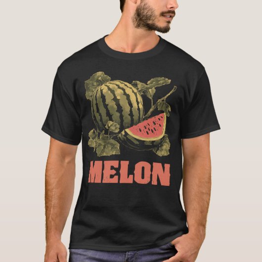 Summer Watermelon Slice Tropical Obstdesign T-Shirt (Vorderseite)