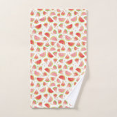 Summer Watermelon Slices & Gold Herzdesign Badhandtuch Set (Handtuch)