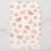 Summer Watermelon Slices & Gold Herzdesign Briefpapier (Vorderseite)