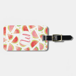 Summer Watermelon Slices & Gold Herzdesign Gepäckanhänger