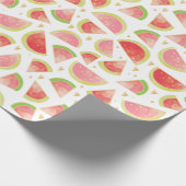 Summer Watermelon Slices & Gold Herzdesign Geschenkpapier (Ecke)