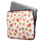 Summer Watermelon Slices & Gold Herzdesign Laptopschutzhülle (Vorderseite Links)