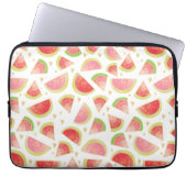Summer Watermelon Slices & Gold Herzdesign Laptopschutzhülle (Vorderseite)