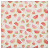 Summer Watermelon Slices & Gold Herzdesign Stoff (Muster)