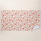 Summer Watermelon Slices & Gold Herzdesign Strandtuch (Vorderseite)