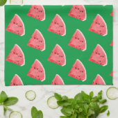 Summer Watermelon Slices Pattern Geschirrtuch (Gefaltet)