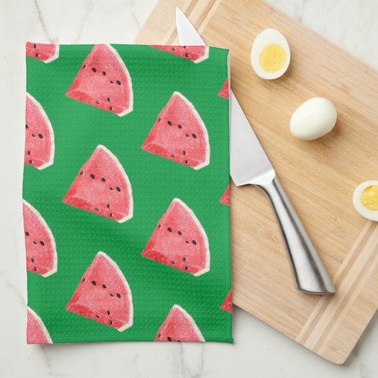 Summer Watermelon Slices Pattern Geschirrtuch (Viertel Falte)